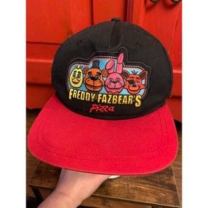 Five Nights At Freddy's Adjustable Snapback Trucker Style Embroidered Hat Youth
